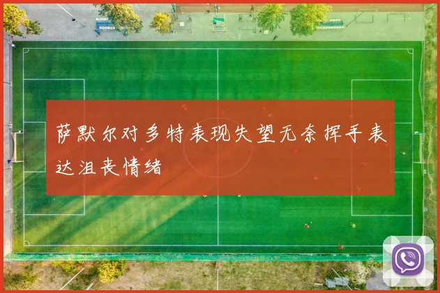 萨默尔对多特表现失望无奈挥手表达沮丧情绪